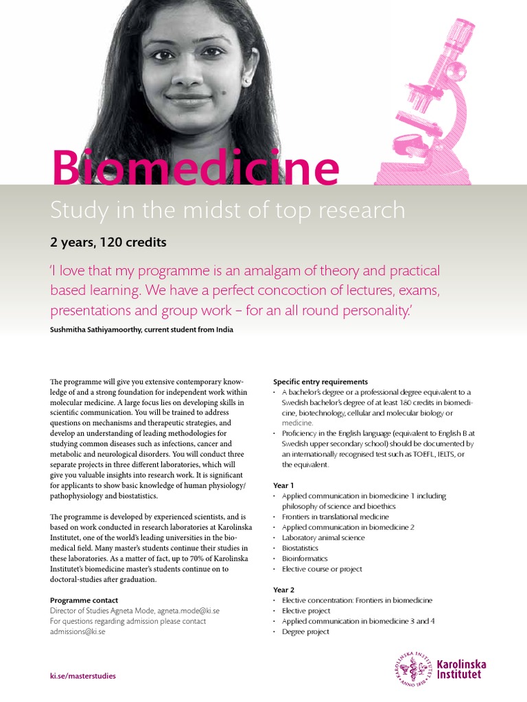 Biomedicine: Study in The Midst of Top Research | PDF