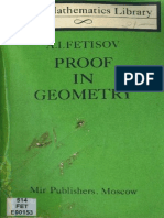 MIR - LML - Fetisov A. I. - Proof in Geometry - Mir