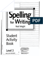 Spelling For Writing-Activity Book 3