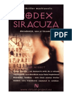 Codex Siracuza - Jim Nisbet