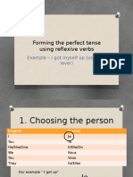 Forming The Perfect Tense Using Reflexive Verbs