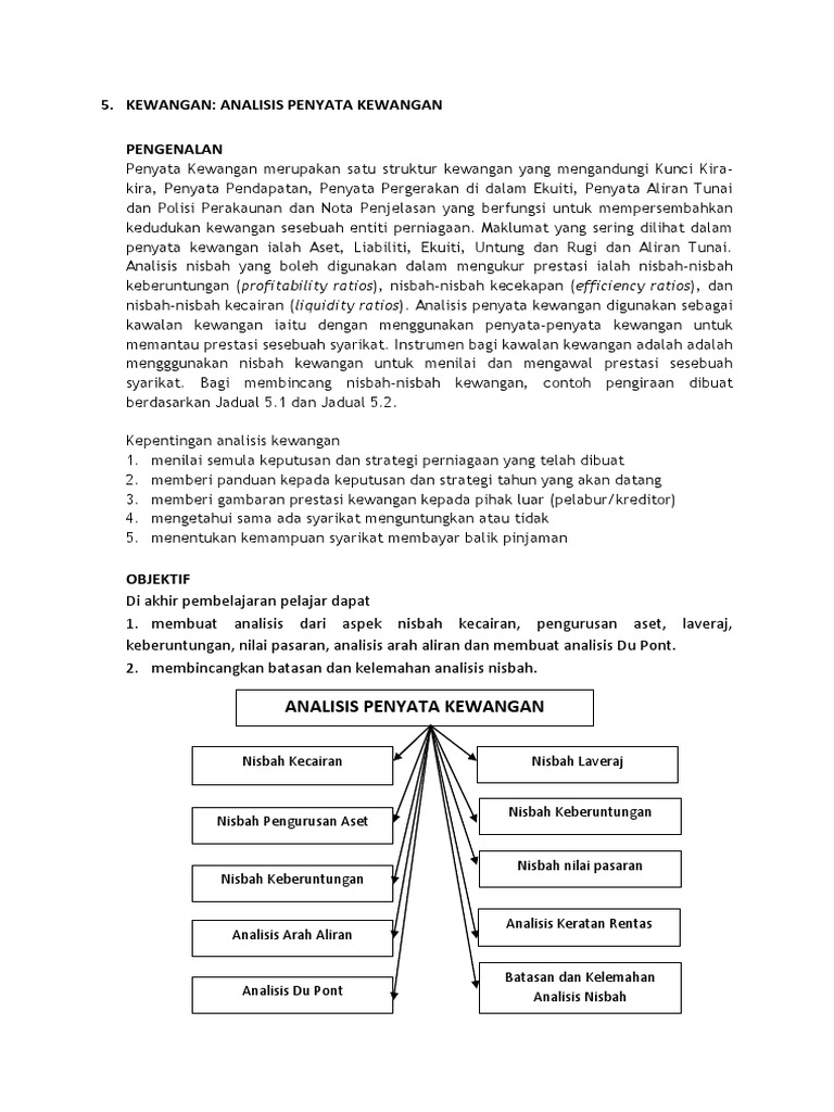 Topik5 Analisis Penyata Kewangan
