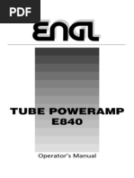 OM E840 Tube Poweramp 2 x50W