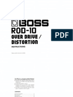 Boss ROD-10 Owner's Manual