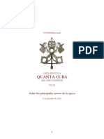 1864 - Pío IX - Carta Encíclica sobre los principales errores de la época QUANTA CURA