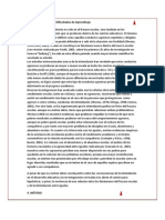 Agresividad Escolar y Dificultades de Aprendizaje