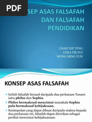 K 2 Konsep Asas Falsafah Pendidikan Pdf