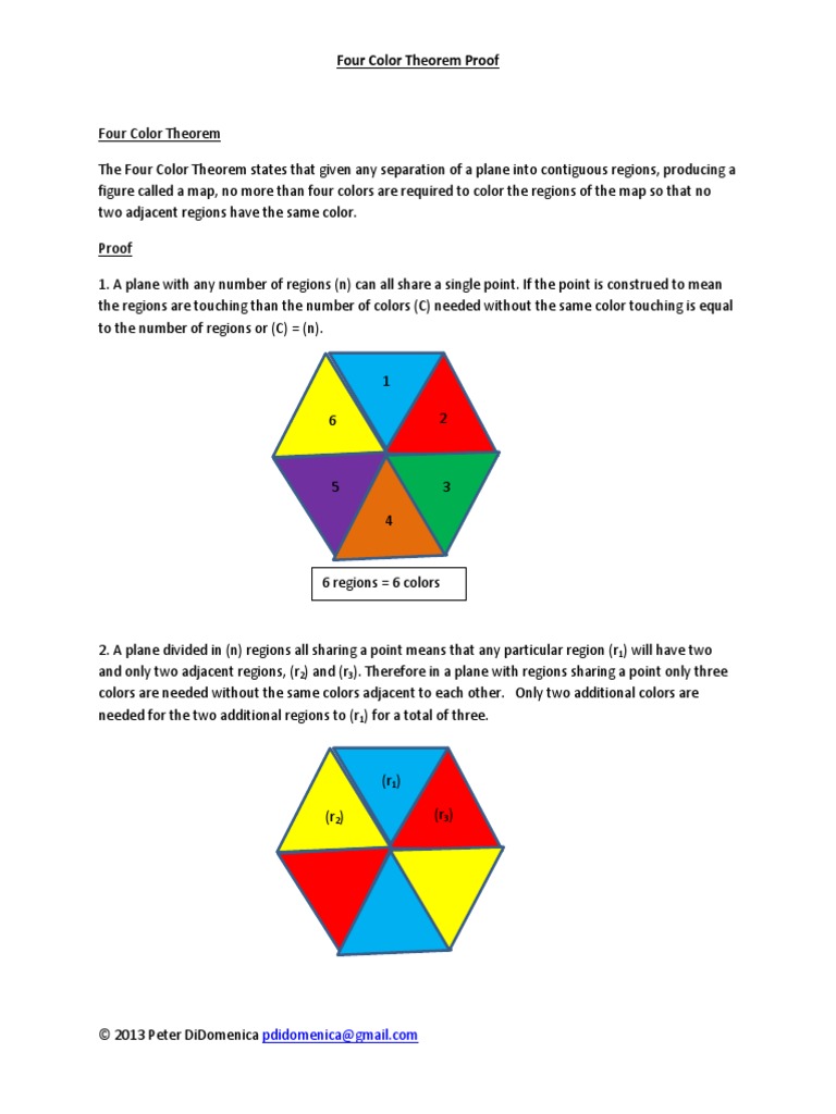 Four Color Theorem Proof PDF