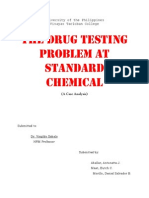 The Drug Testing Problem at Standard Chemical