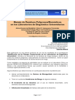 Manejo de Residuos Peligrosos - Biomedicos en Laboratorios de Diagnostico Universitarios