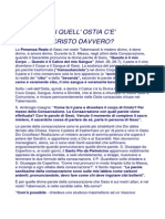 C'è Veramente Gesù Cristo Nell'ostia - Un Mussulmano Interroga Un Vescovo - Ila