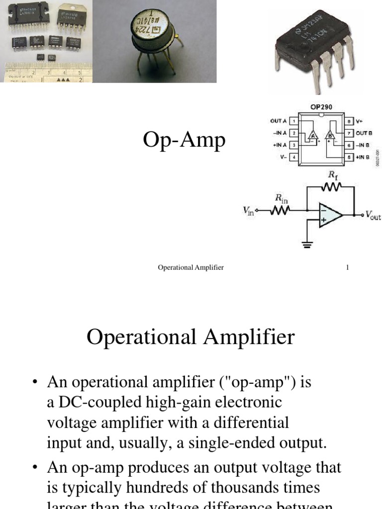 Understanding Operational Amplifiers | PDF | Operational Amplifier ...