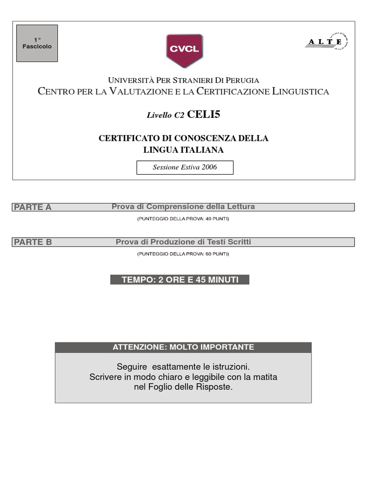 CELI5 Giugno06 | PDF