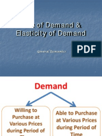 Law of Demand & Elasticity of Demand: General Economics