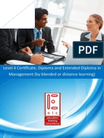 ATHE Level 4 Certificate Diploma Extended Diploma in Management (by blended learning, distance learning)