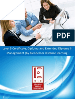 ATHE Level 5 Certificate Diploma Extended Diploma in Management (by blended learning and distance learning)