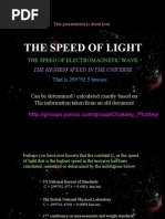 Calculate Speed of Light From Quran