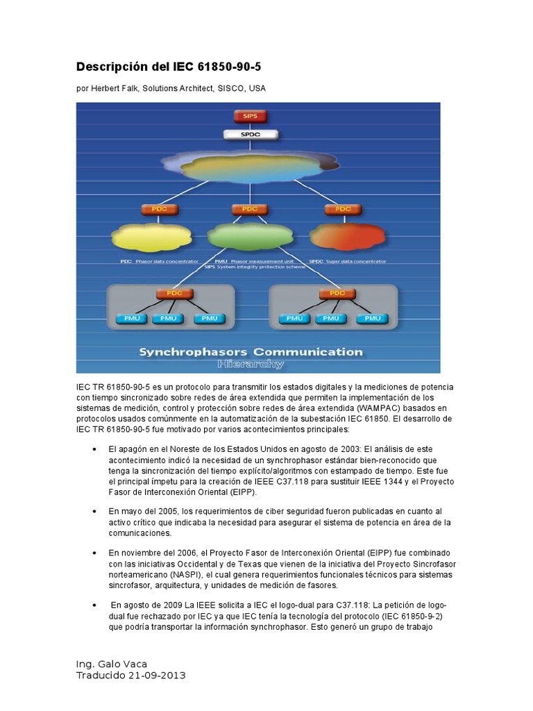 Descripción del IEC 61850-90-5 | PDF | Protocolos de internet ...