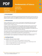 Unit 1 Fundamentals of Science