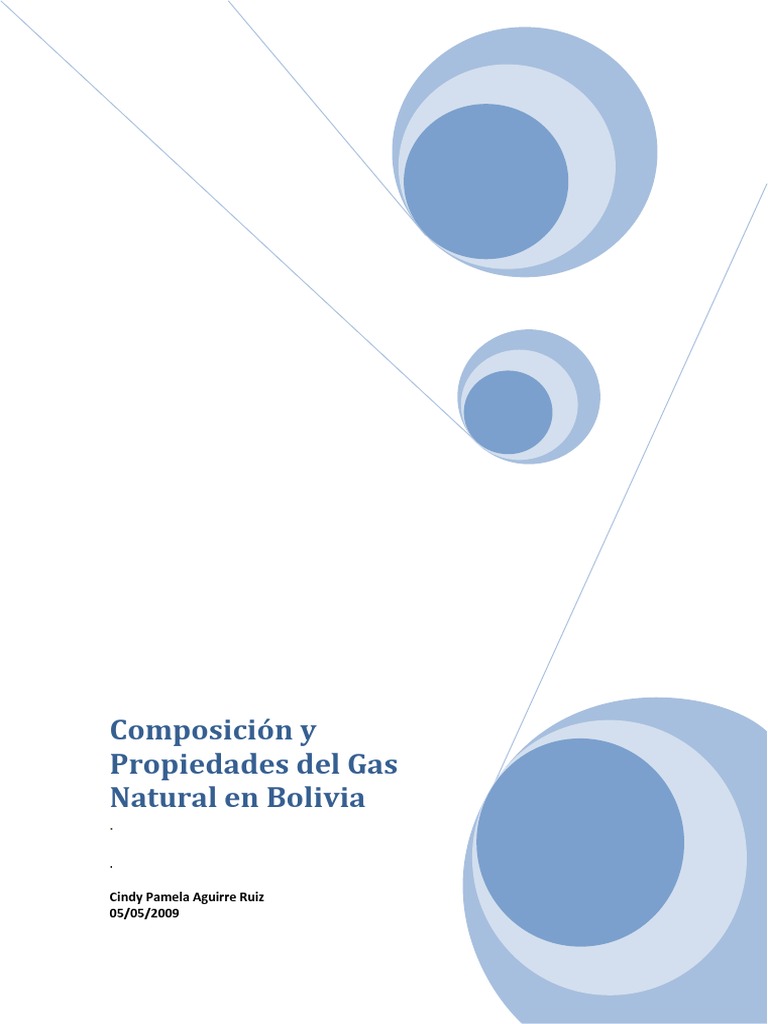 Composición del Gas Natural en Bolivia | PDF | Gases | Densidad