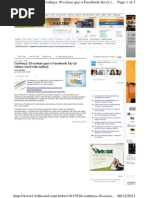 Dez Coisas que o Facebook Faz e talvez vc não Saiba