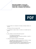 Cuestiones Referentes A La Declaración Sobre La Policía