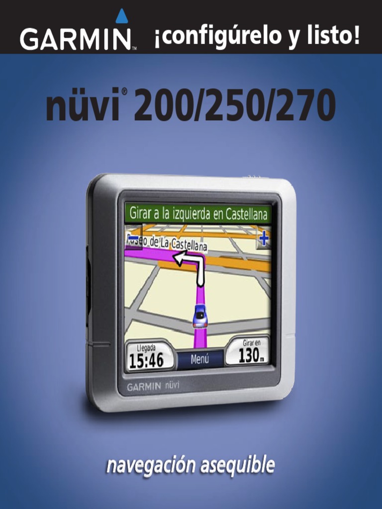 Manual Garmin Nuvi 200 Subasta Software
