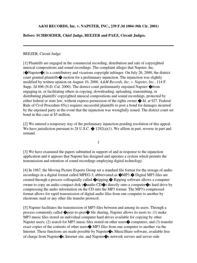 Napster fair use image