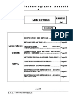 Cours Labo Partie 4 - Les Betons