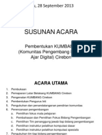 Susunan Acara Pembentukan Kumbang