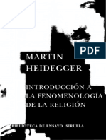 Heidegger Martin Introduccion A La Fenomenologia de La Religion OCR