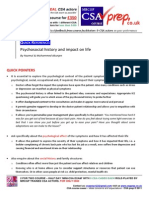 MRCGP CSA exam Quick Reference guide  Psychosocial history and impact on life communication skills (CSAprep - CSA course)