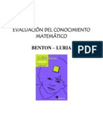 BENTONyLURIA(evaluaciondelconosimientomatematico)