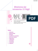 Sindrome Del Cromosoma - X Fragil PDF