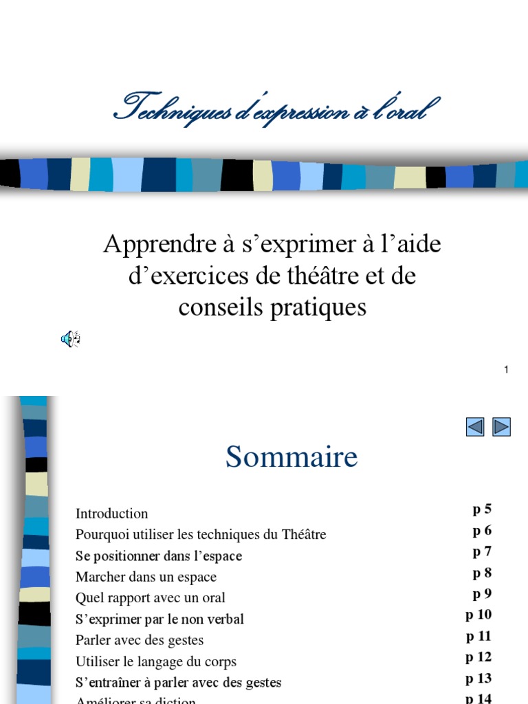 Techniques d'Expression Orale Efficaces | PDF | Communication non ...
