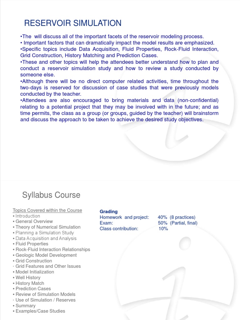 CLASS Reservoir Simulation | PDF | Petroleum Reservoir | Permeability ...