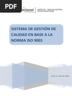 Sistema de Gestion de Calidad en Base a La Norma ISO9001