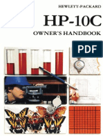 HP-10C Owner's Handbook 1982 Color