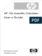 HP-10S User's Guide 2007 