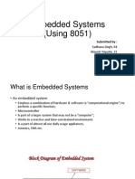 Embedded Systems (Using 8051) : Submitted by