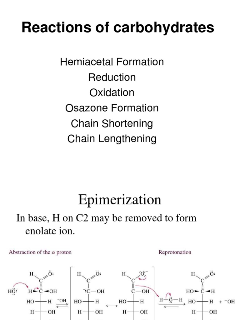 Carbohydrate Reactions and Modifications | PDF | Carbohydrates | Glucose