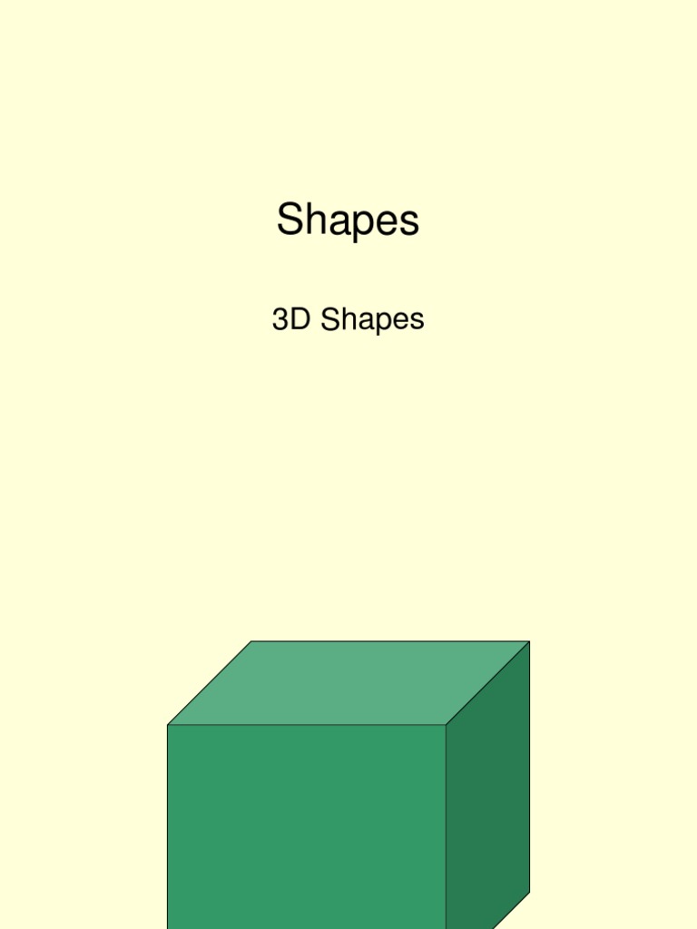 3D Shapes | PDF | Animation