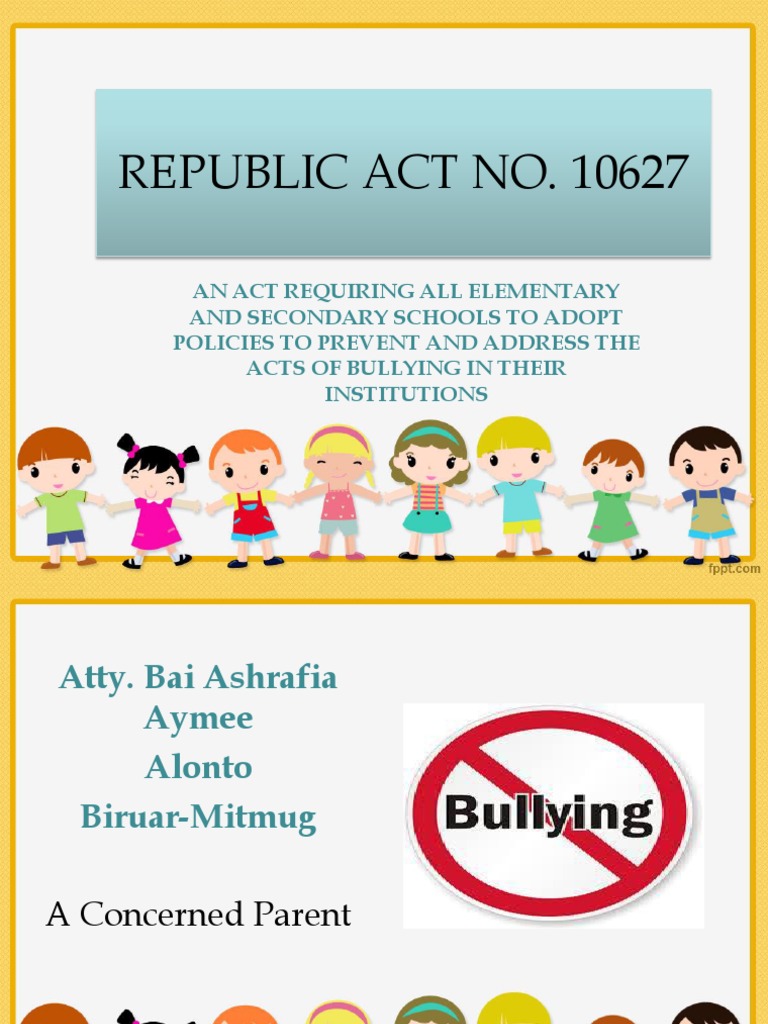 Republic Act No. 10627