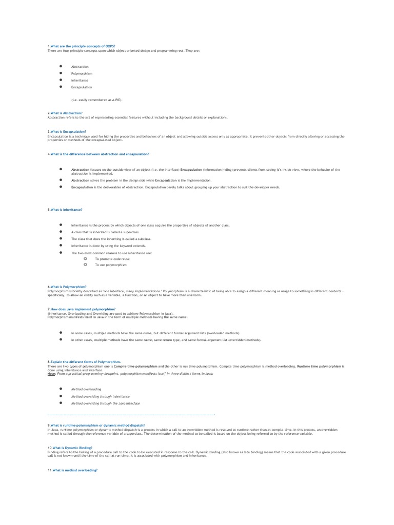 Method Overloading Method Overriding Through Inheritance Method ...