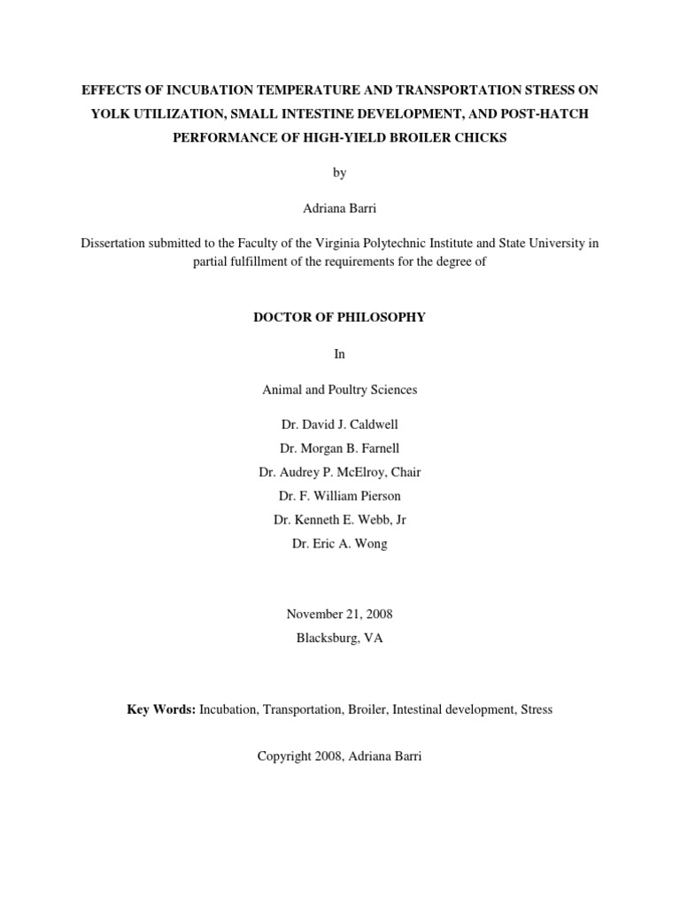 Research topics in poultry production picture