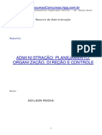 Administracao Planejamento Organizacao Direcao e Controle