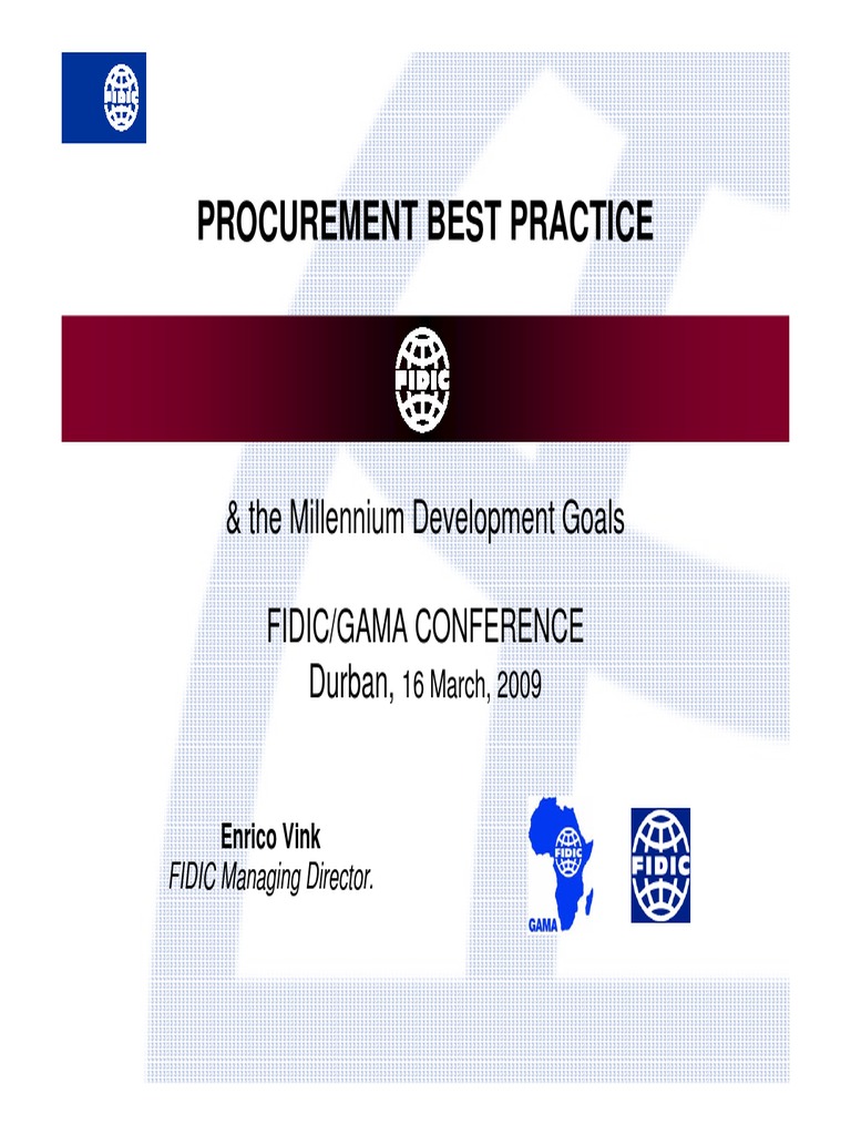 Procurement Best Practice | PDF | Millennium Development Goals ...