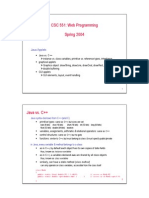 CSC 551: Web Programming Spring 2004: Java Applets