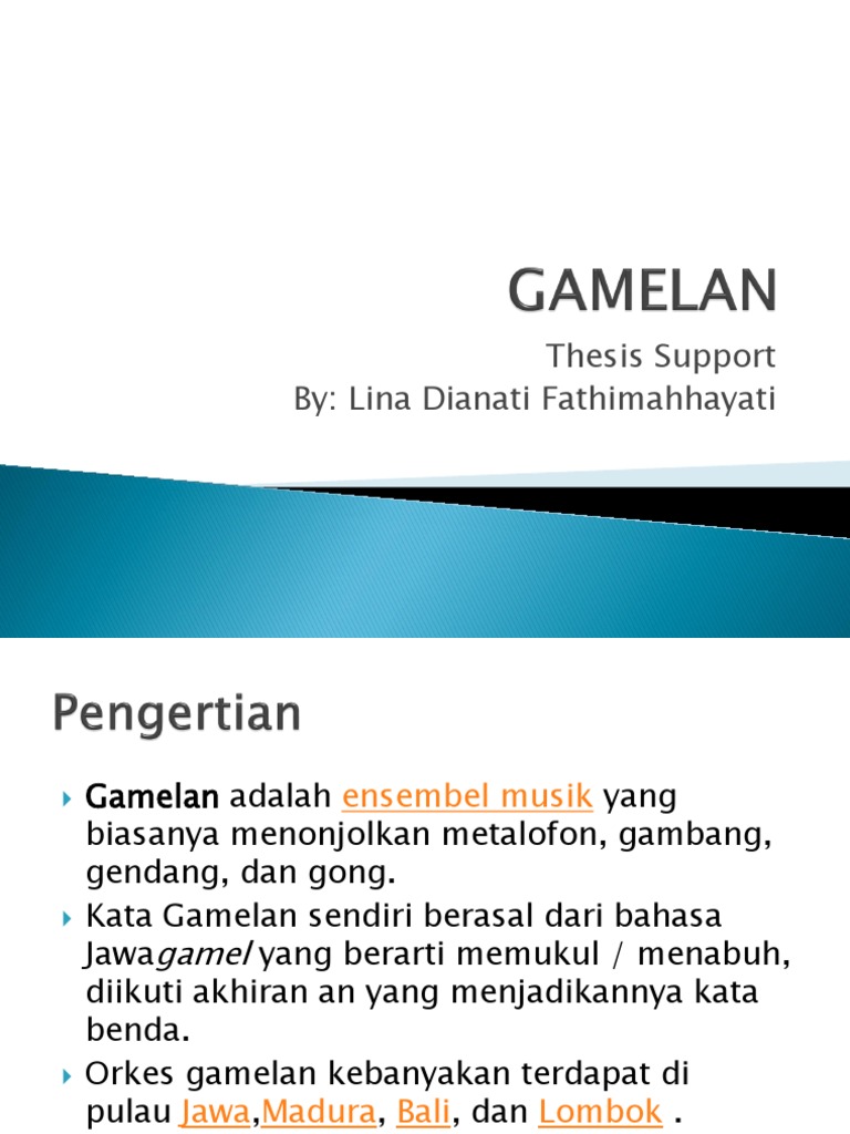Perbedaan Gamelan Jawa Sunda Bali Pdf