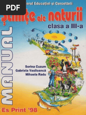 Carti Manual De Stiinte Ale Naturii Sorina Cuzum Clasa 3 Ed Es